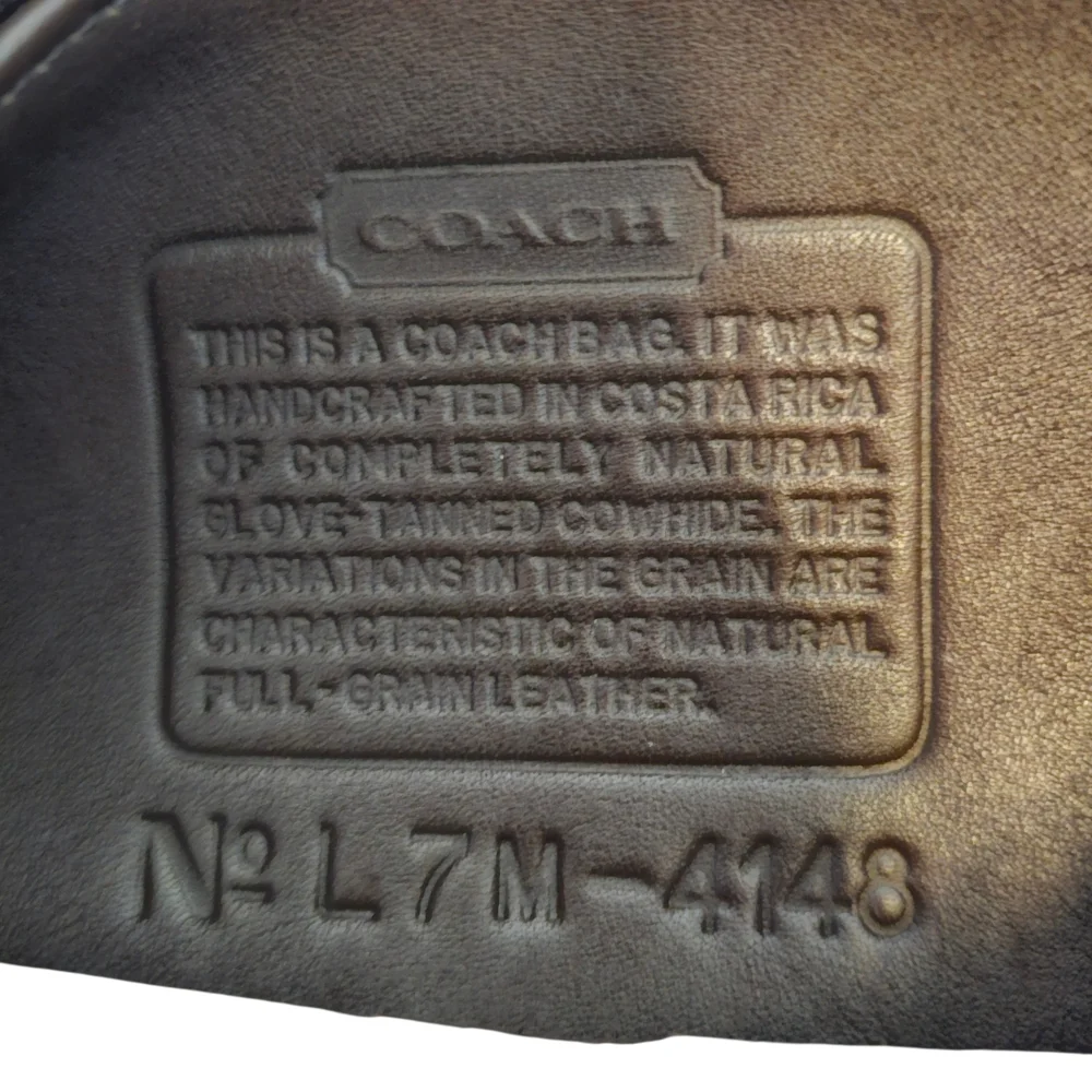 Vintage Coach Soho Leather Bucket Shoulder Bag Brown 4148 Costa Rica - Picture 14 of 14